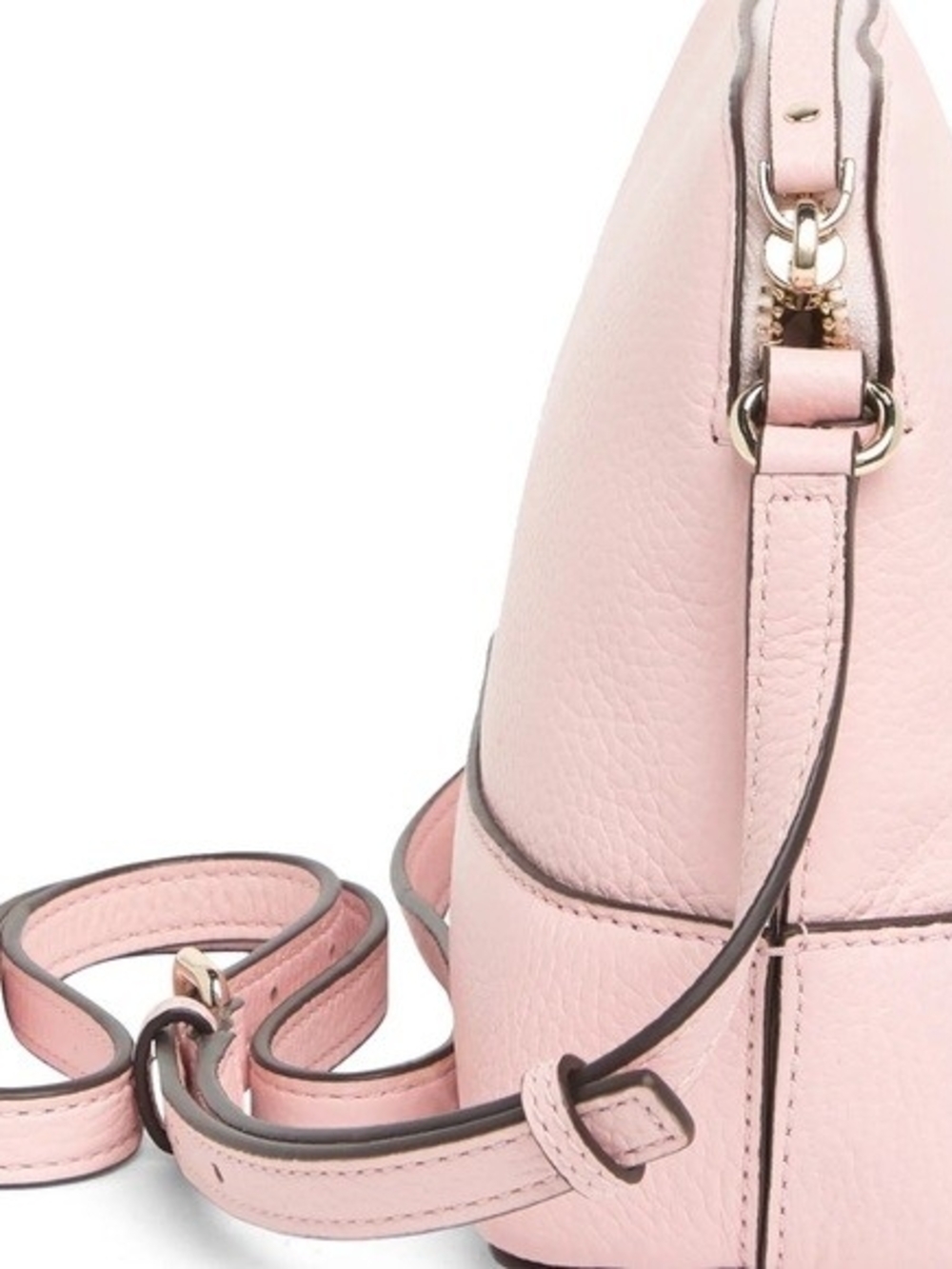New With Tags Kate Spade Pebbled Leather Rose Smoke Purse